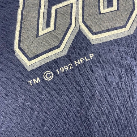 Vintage 1992 Dallas Cowboys T-Shirt Size XL Single Stitch NFL Football - Picture 3 of 9